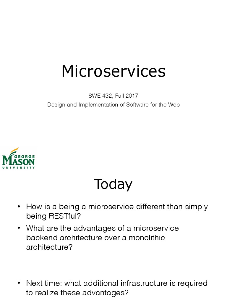 Lecture 11 - Microservices | PDF | Hypertext Transfer Protocol | World ...