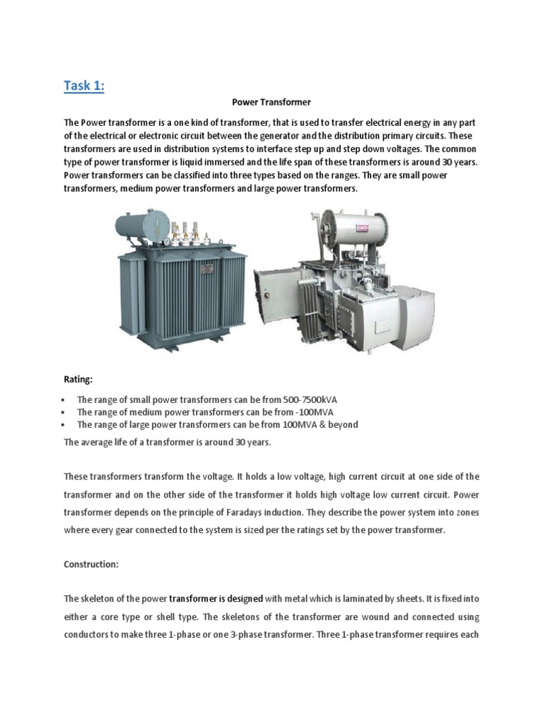 Power Transformer Overview and Applications | PDF | Transformer ...
