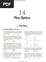 Ray Optics PYQs JEE Main | PDF