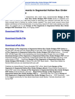 Design of Pier Segments in Segmental Hollow Box Girder Bridges 3898739929 PDF