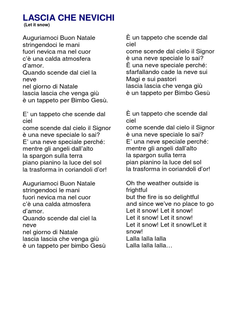 Auguriamoci Buon Natale Stringendoci Le Mani.Lascia Che Nevichi