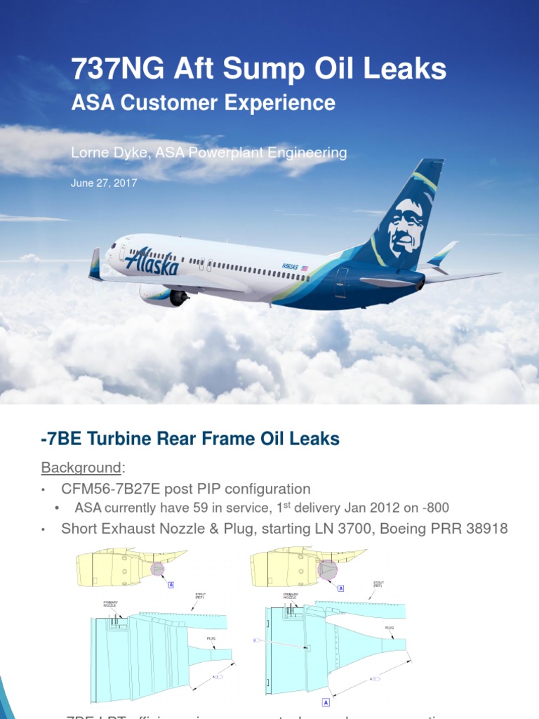 ASA Aft Sump Leak - Customer Exp - 2017 WTT | Download Free PDF | Internal Combustion Engine
