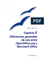 Diferencias Entre Open Office y MSOffice