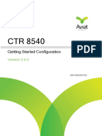 CTR 8540 3.4.0 Getting Started Configuration - June2017