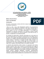 1ra. Tarea de Derecho Penal.