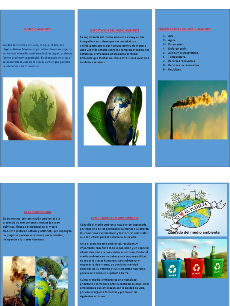 Cuidado del Medio Ambiente para Niños | PDF | Entorno natural ...