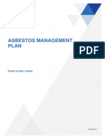Asbestos TEMPLATE Asbestos Management Plan