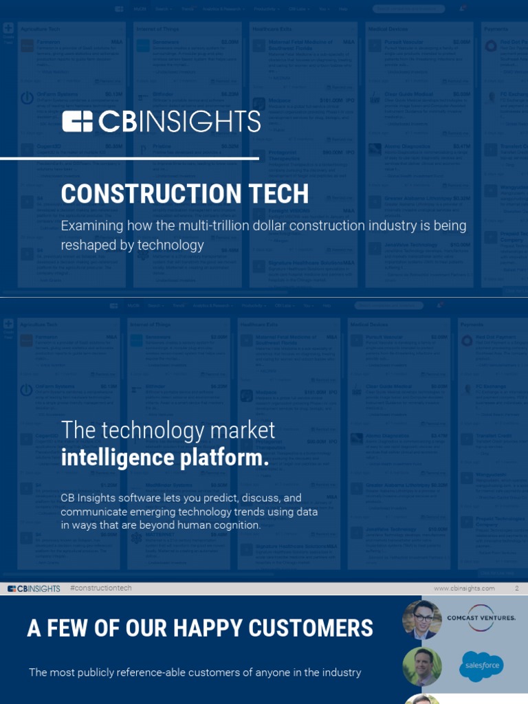 CB Insights Construction Tech Webinar | PDF | Engines | Valve