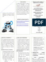 LOGÍSTICA Y CADENA DE SUMINISTROS