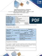 Activity Guide and Evaluation Rubric - Phase 3 - Lead Organizations to Its Future Vision