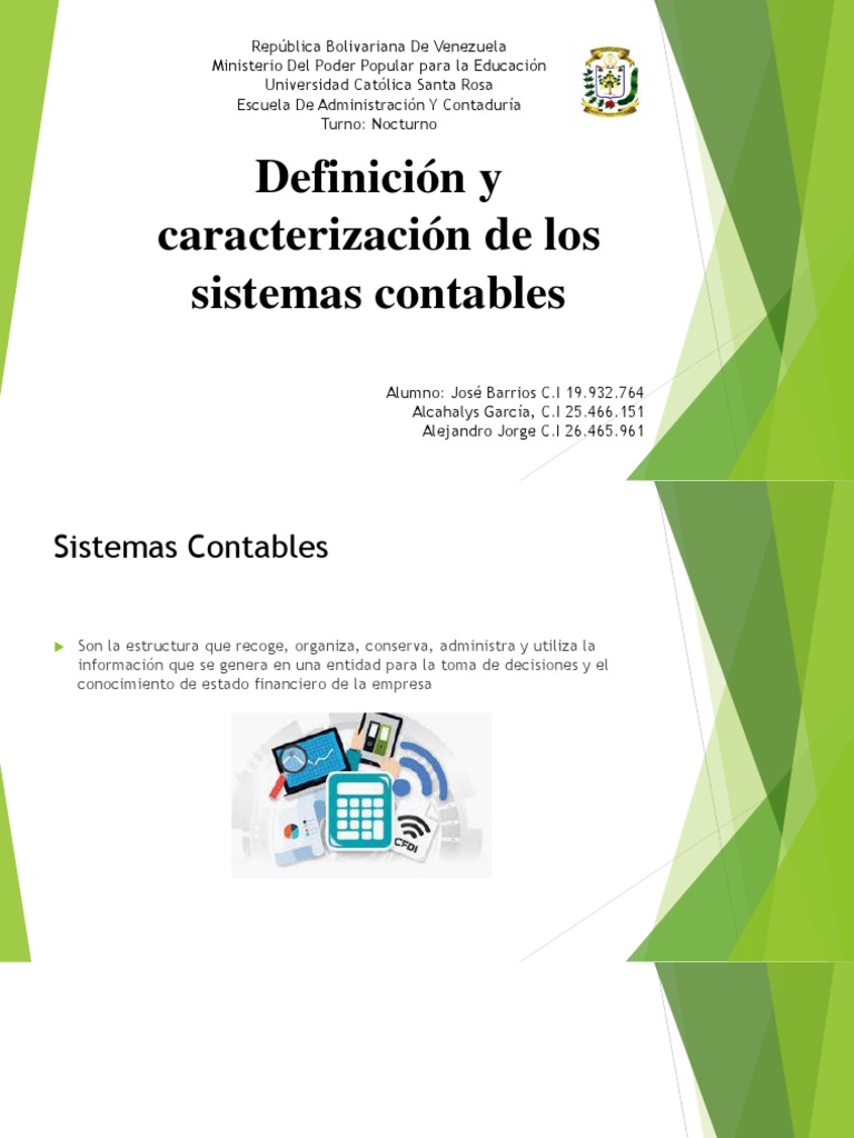 Caracterización de Sistemas Contables | PDF | Contabilidad | Estado ...