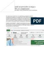Qué Hacer Cuando Un Proveedor Se Niega A Emitir Un CFDI Con Complemento