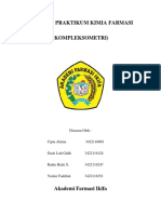 Analisis Kadar MgSO4 dengan Titrasi Kompleksimetri