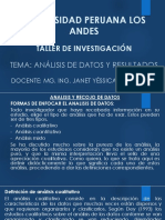 Clase 13 - Analisis de Datos y Resultados