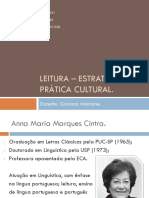 Leitura - Estratégias e Prática Cultural