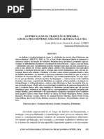 Os Percalços Da Tradução Literária