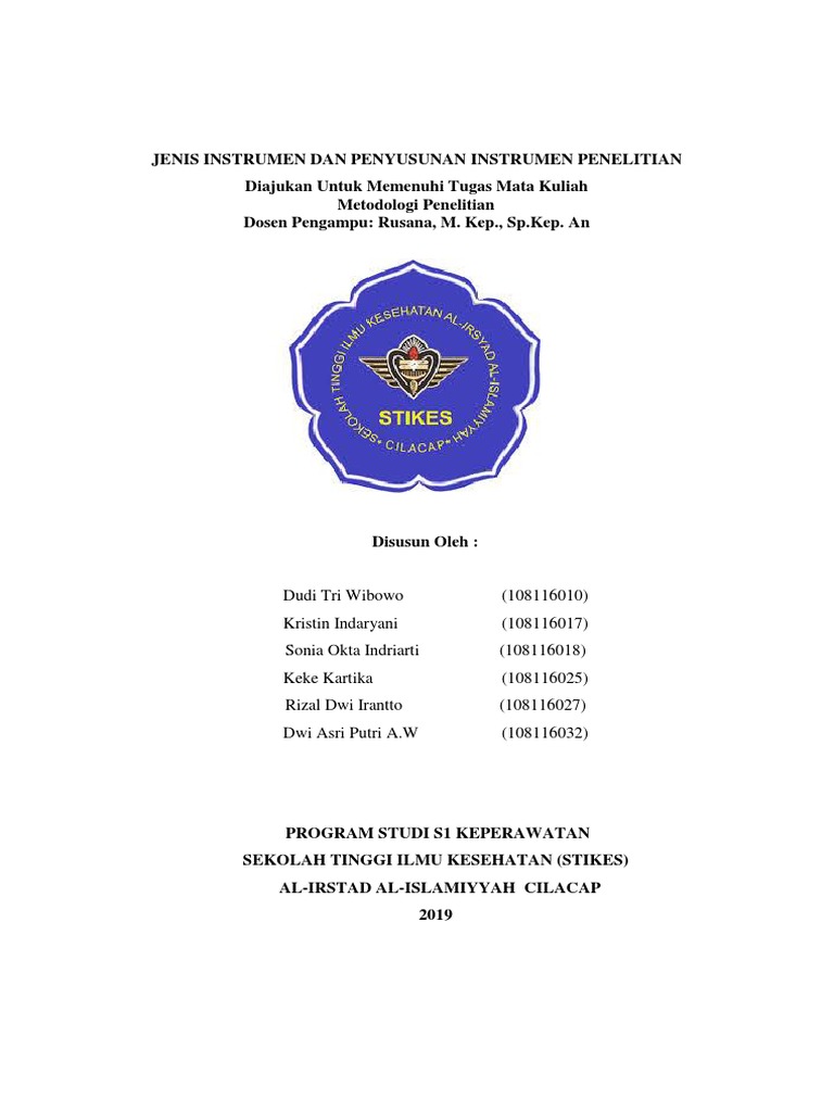 Jenis Instrumen Dan Penyusunan Instrumen Penelitian | PDF | Karier ...