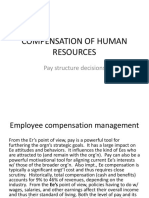 Compensation of Human Resources