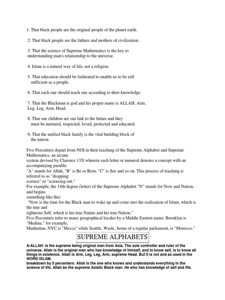 5 Percent Rules PDF Religion And Belief