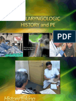 History Taking and Physical Exam in ENT