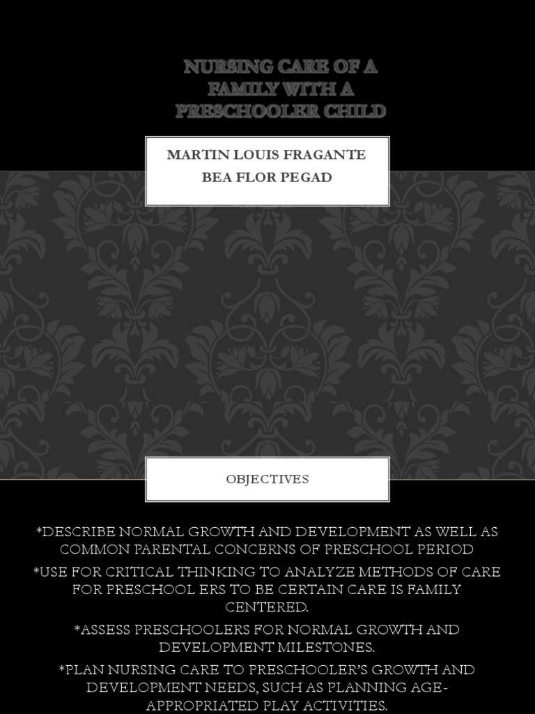 Nursing Care for Preschool Families | PDF | Preschool | Child Development