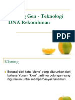 1 KLONING GEN (Teknologi DNA Rekombinan) - Copy