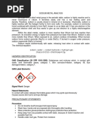 Sodium Metal Analysis