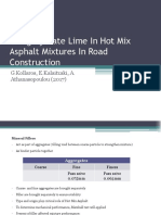 Using Hydrate Lime in Hot Mix Asphalt Mixtures