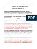 Refutación Sobre El Mensaje Del Nuevo Nacimiento, Enviado Por El Hno. Jeiner Cañón Henao.