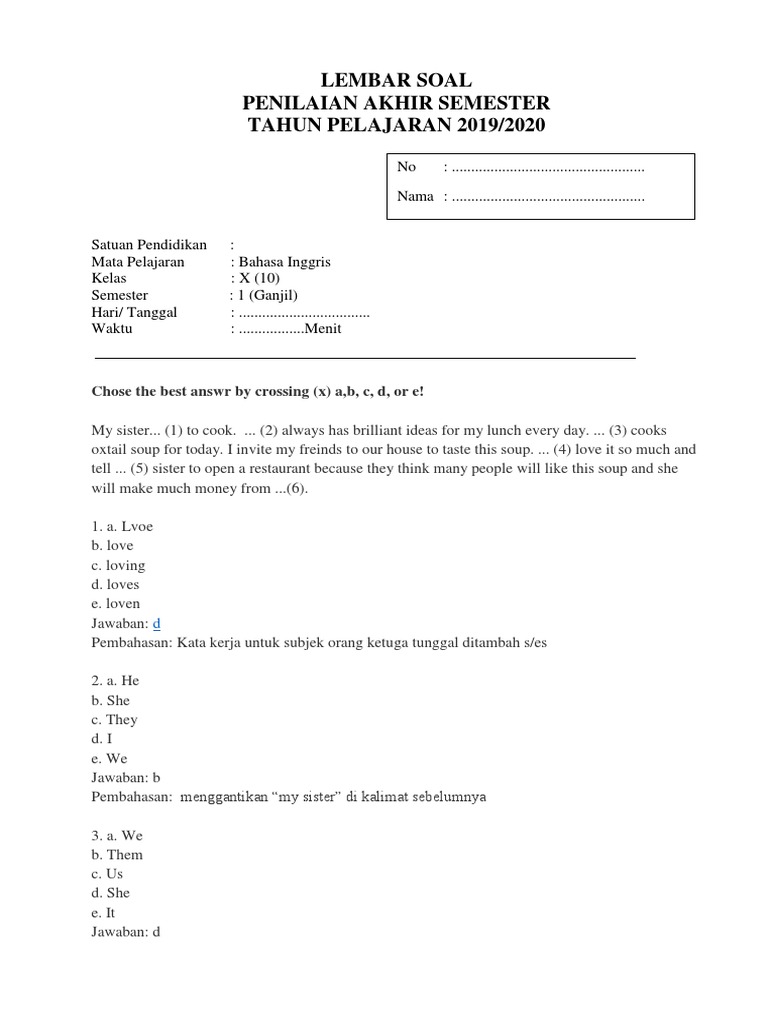 Soal Ukk Kelas 7 Bahasa Inggris Tentan Candi Borobudur - Menjawab Soal