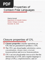 Theory of Computation - Context Free Languages