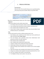 TINJAUAN PUSTAKA MENU DAN SHORTCUT DI MICROSOFT WORD