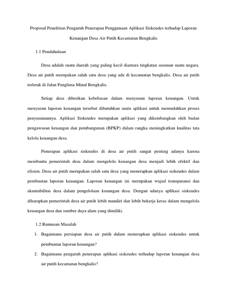 Proposal | PDF | Ilmu Sosial
