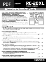 RC-20XL Manuale