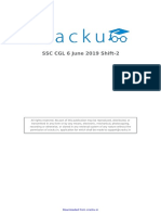 Solved SSC CGL 6 June 2019 Shift-2 Paper With Solutions