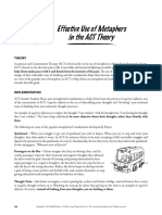 Effective Use of Metaphors in The ACT Theory PDF