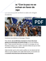 Marchan de Nueva Cuenta en Sábado en Favor de Ortega