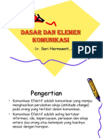 Dasar Dan Elemen Komunikasi Sari