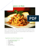 Paste Bolognese Cu Linte