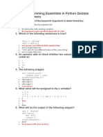 PCAP – Programming Essentials in Python Quizzes Final Test Answers
