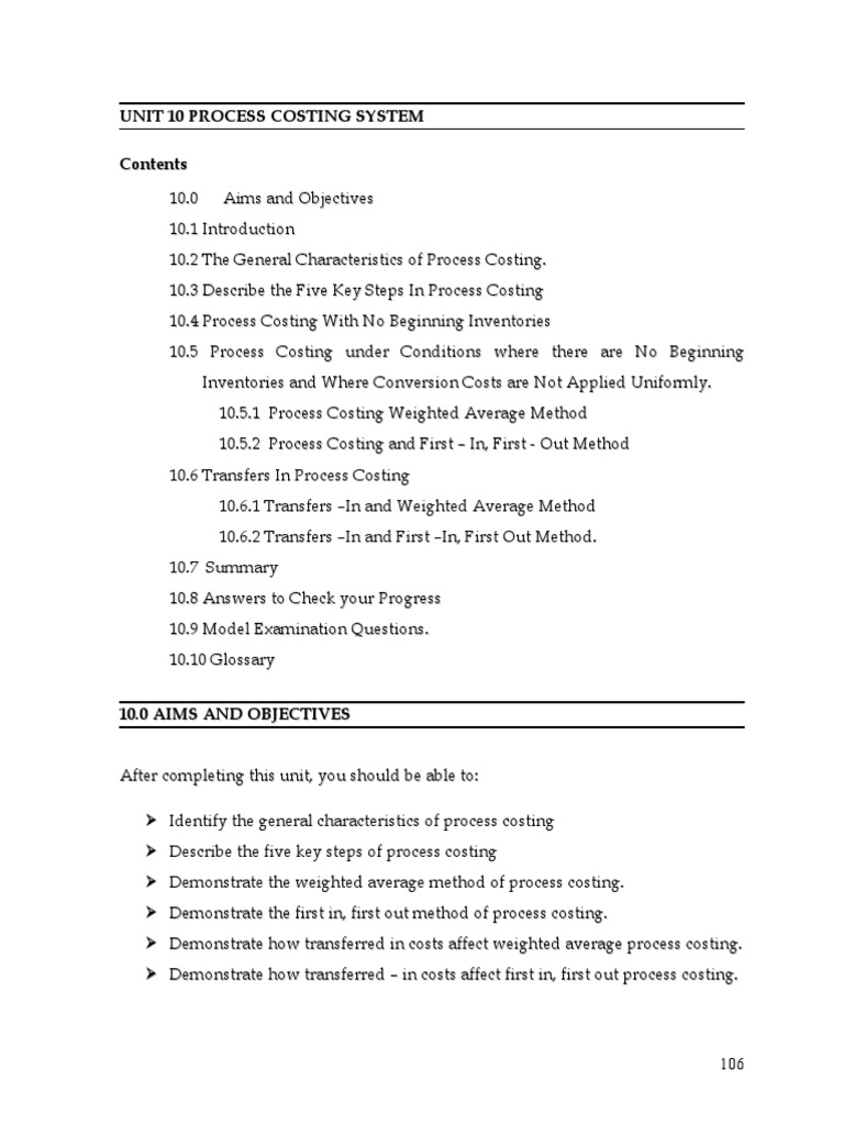 Process Costing Download Free Pdf Inventory Business