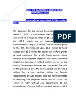 Barbados Budgetary Proposal 2010 Addendum