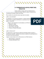 Dictadura y Democracia en El Perú Del Siglo XX