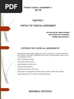 Clinical Assessment Introduction Lecture