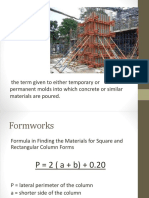 Estimate Lesson 2 Formworks