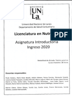 UNLA - Nutrición 2020 