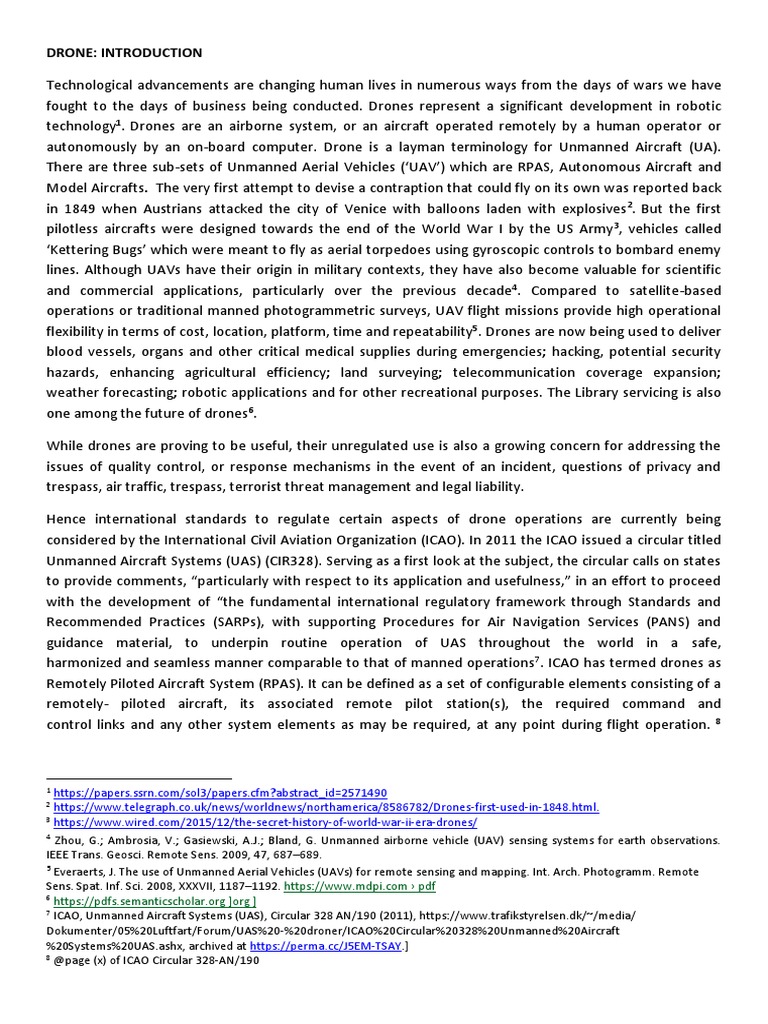 Drone Regulation of India and Comparison With Other Countries Drone