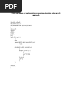 Write A Program To Implement Job Sequencing Algorithm