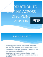 Writing Discipline