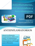 Antiinflamatorios, Antiespasmódicos y Anticolinérgicos